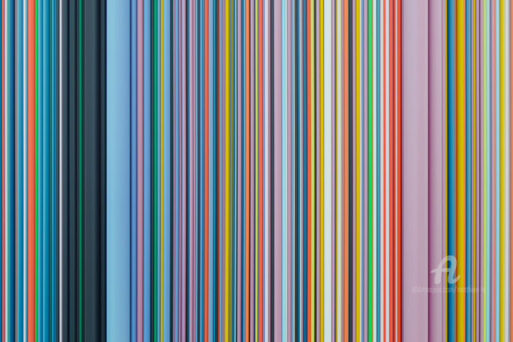 Photographie intitulée "Abstrait - Colonnes…" par Matthieu Lê, Œuvre d'art originale, Photographie numérique