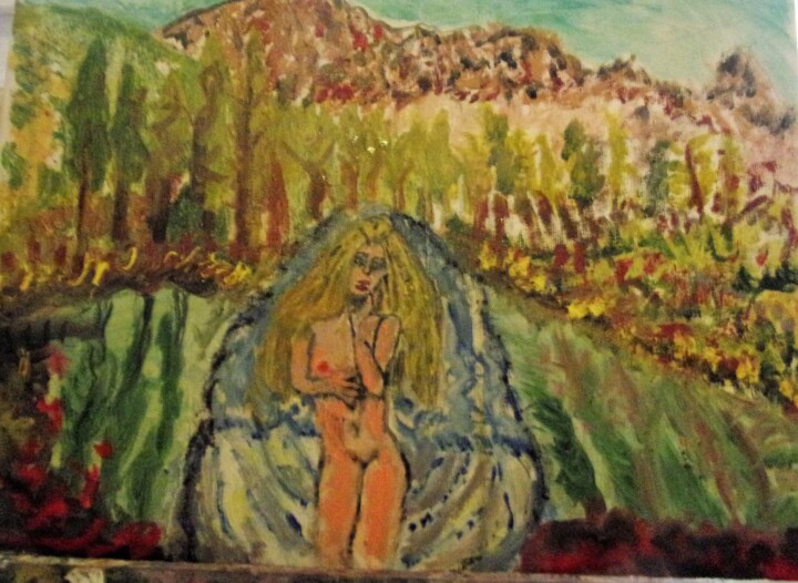 Painting titled "lady-gaga-to-the-wo…" by Mattia Baldin, Original Artwork, Oil