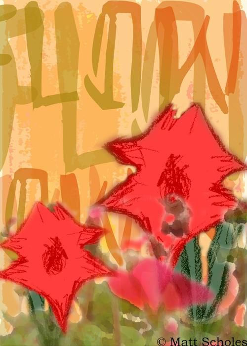 Digital Arts titled "Flower Montage" by Matt Scholes, Original Artwork