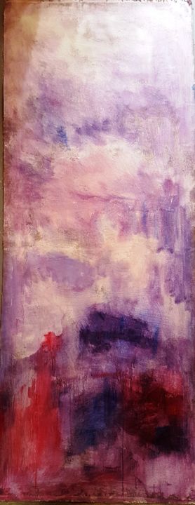 Peinture intitulée "ciel couleur du tem…" par Maty, Œuvre d'art originale, Acrylique