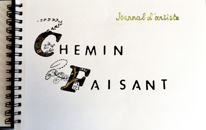 「Chemin faisant」というタイトルのコラージュ Matyによって, オリジナルのアートワーク, コラージュ