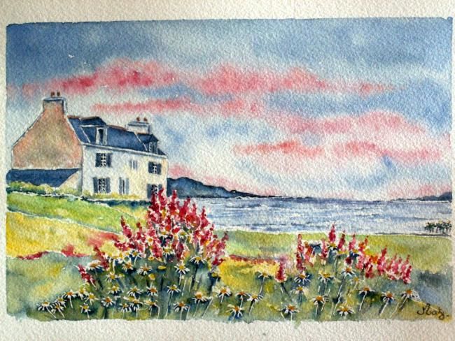 Paysage Breton Peinture Par Martine Salmon Artmajeur