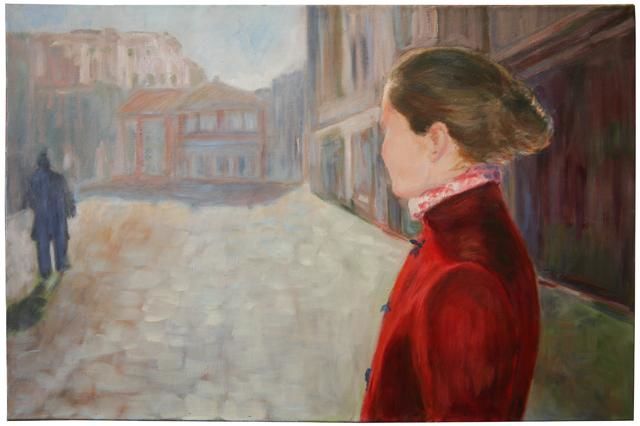 Peinture intitulée "Piazza" par Matzneva, Œuvre d'art originale