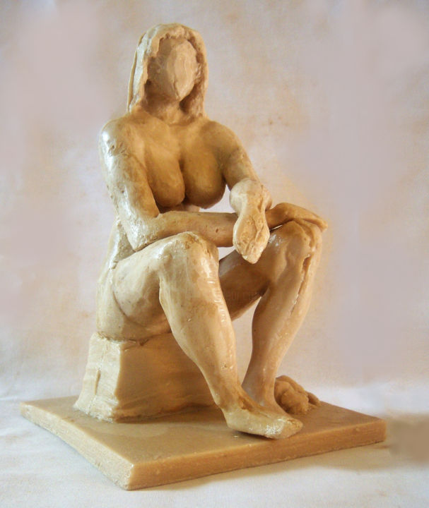Escultura intitulada "O Vazio que nos pre…" por Mauricio Santos, Obras de arte originais, Resina