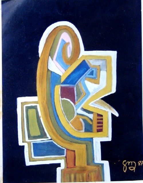 Peinture intitulée "LA PIANISTE" par Maud Alida Gonier, Œuvre d'art originale,