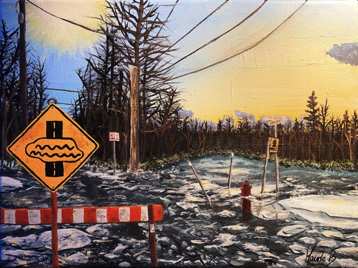Peinture intitulée "Quand la nature rep…" par Maude Bédard, Œuvre d'art originale, Acrylique