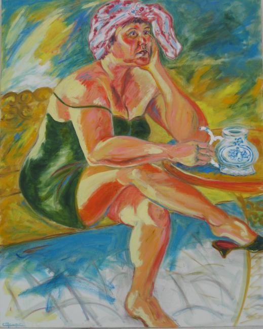 Peinture intitulée "Marianské Lazné" par Mauget, Œuvre d'art originale
