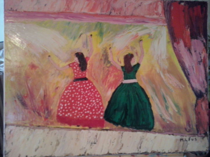 Pintura intitulada "Flamenco" por Maurice Lucien Fus, Obras de arte originais, Óleo