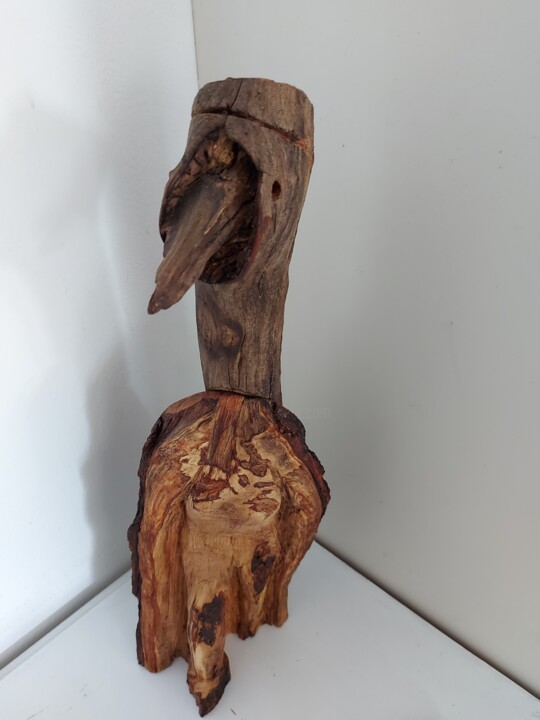 Sculpture titled "Doctor, Doctor" by Maurice Kummer, Original Artwork, Wood