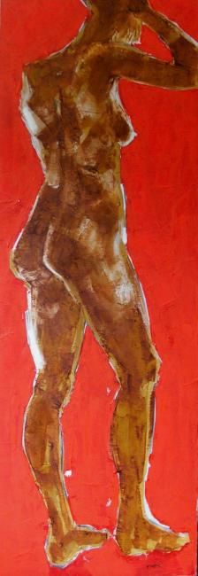 Peinture intitulée "Ce bras que tu soul…" par Maurice Dubuc, Œuvre d'art originale, Huile