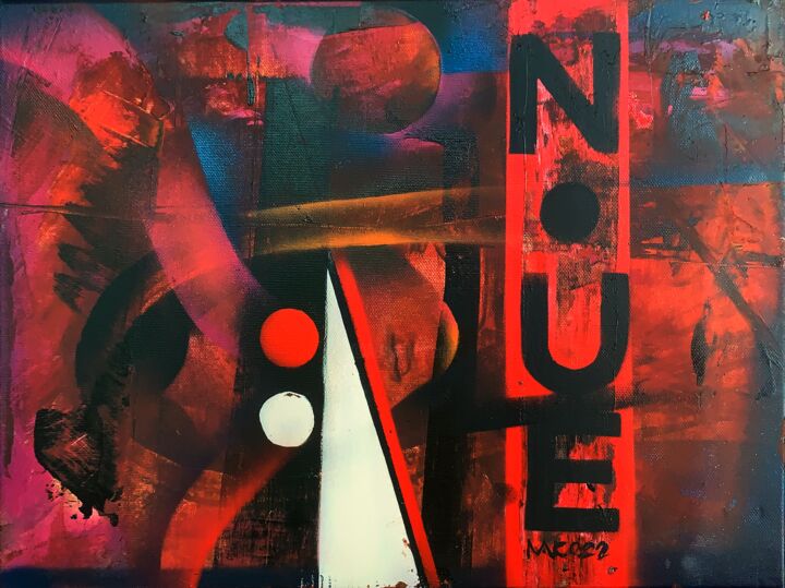 "NUE" başlıklı Tablo Mauricio Jose Miranda tarafından, Orijinal sanat, Sprey boya