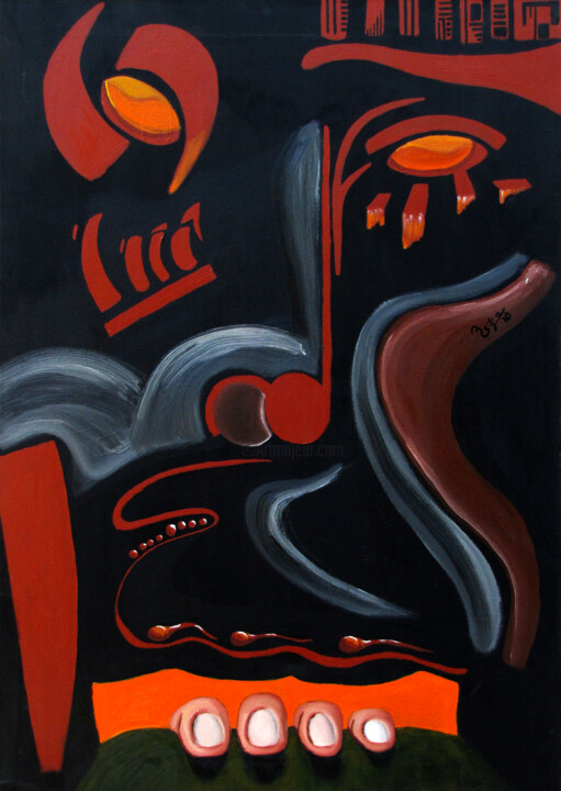 Peinture intitulée "Indio" par Mauricio Rosenzvaig, Œuvre d'art originale, Huile