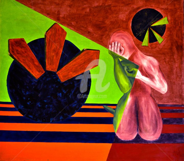 Pintura titulada "la-suplica-ok.jpg" por Mauricio Silerio, Obra de arte original