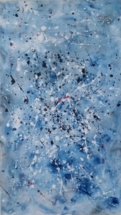 Pintura intitulada "O Azul" por Mauricy, Obras de arte originais, Acrílico