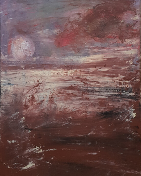 Schilderij getiteld "Verso l'orizzonte" door Maurizio D'Andrea, Origineel Kunstwerk, Acryl