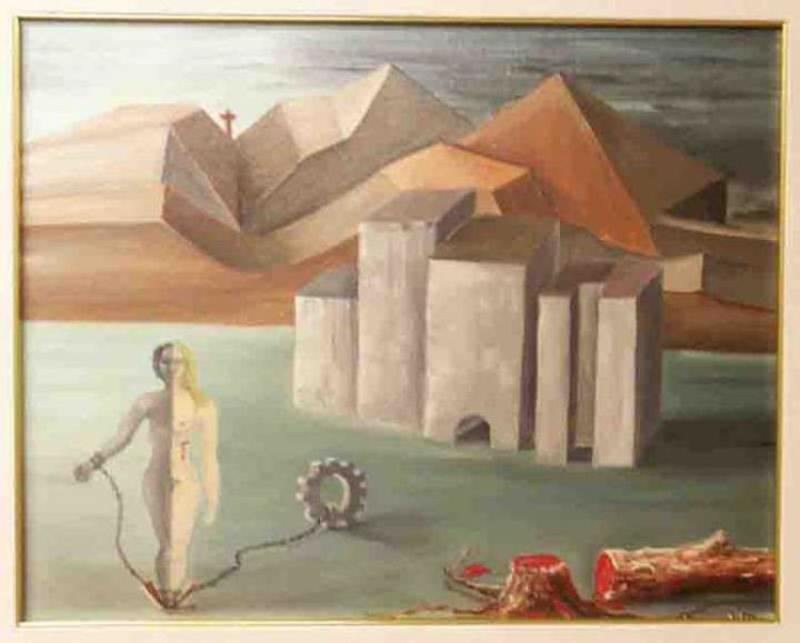 Painting titled "progresso" by Maurizio Amorosi, Original Artwork