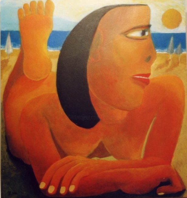Painting titled "Cleopatra" by Maurizio Aprea, Original Artwork, Acrylic