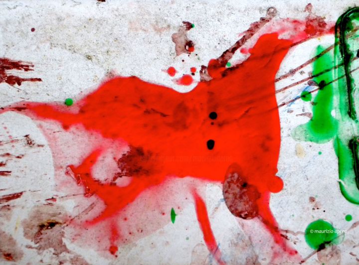 Fotografia intitolato "rosso cavallino" da Maurizio Aprea, Opera d'arte originale
