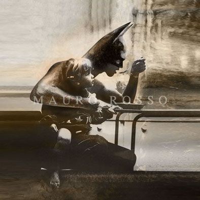Arte digitale intitolato "BAT CHILD" da Mauro Rosso, Opera d'arte originale, incisione