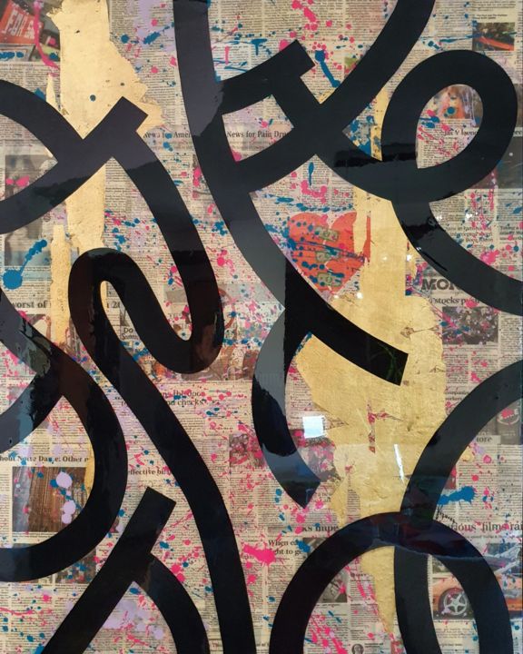 Pintura titulada "Good News" por Mauro H. Vázquez, Obra de arte original, Acrílico