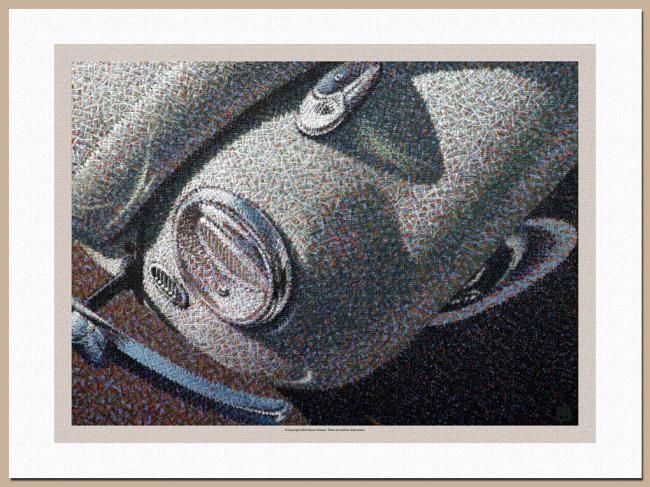 Painting titled "Fusca Branco" by Mauro Soares, Original Artwork, Oil