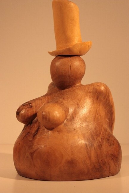 Sculpture intitulée "Louisiane - femme a…" par Max Bernard, Œuvre d'art originale, Bois