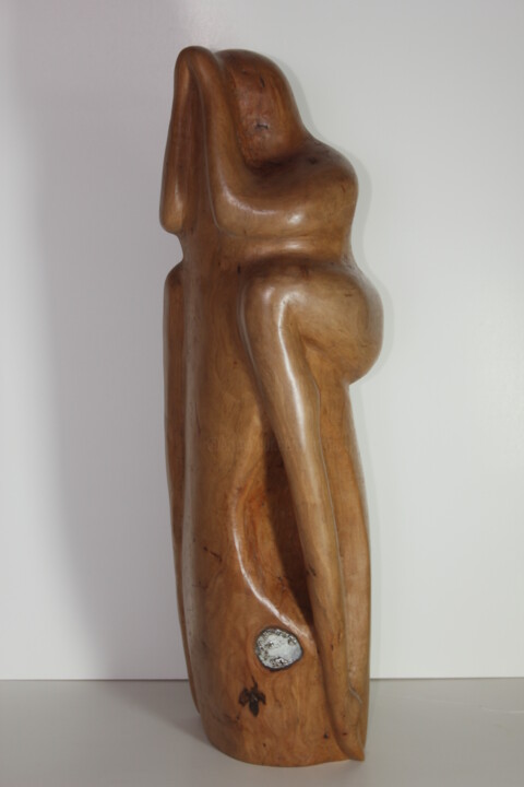 Sculpture intitulée "Cavaliere" par Max Bernard, Œuvre d'art originale, Bois