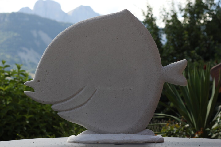 雕塑 标题为“Turbot” 由Max Bernard, 原创艺术品, 加气混凝土