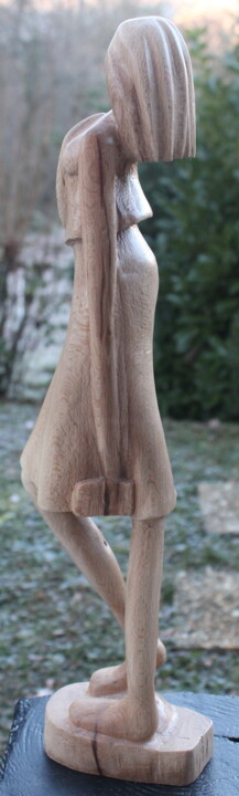 Sculpture intitulée "Libérée" par Max Bernard, Œuvre d'art originale, Bois