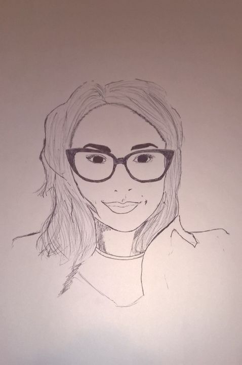 Dessin intitulée "Penseur.jpg" par Max Yo, Œuvre d'art originale, Stylo à bille