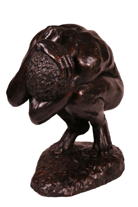 Sculpture intitulée "Abîme" par Maxence Landon, Œuvre d'art originale, Bronze