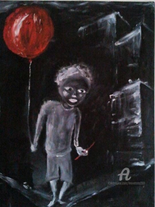 Peinture intitulée "Ballon" par Thomas Fremolle, Œuvre d'art originale