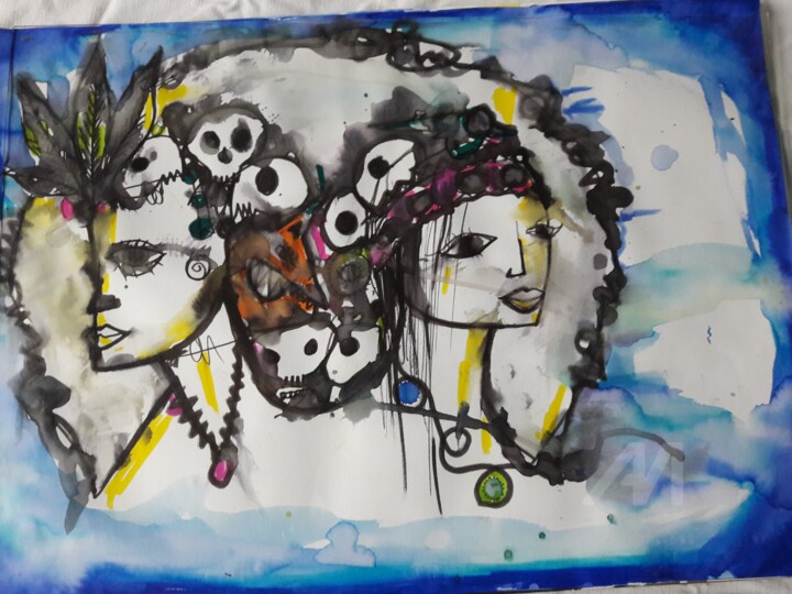 Peinture intitulée "20181231-094953-2.j…" par Thomas Fremolle, Œuvre d'art originale, Aquarelle