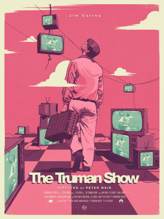 Цифровое искусство под названием ""The Truman Show" p…" - Guze, Подлинное произведение искусства, Цифровая живопись