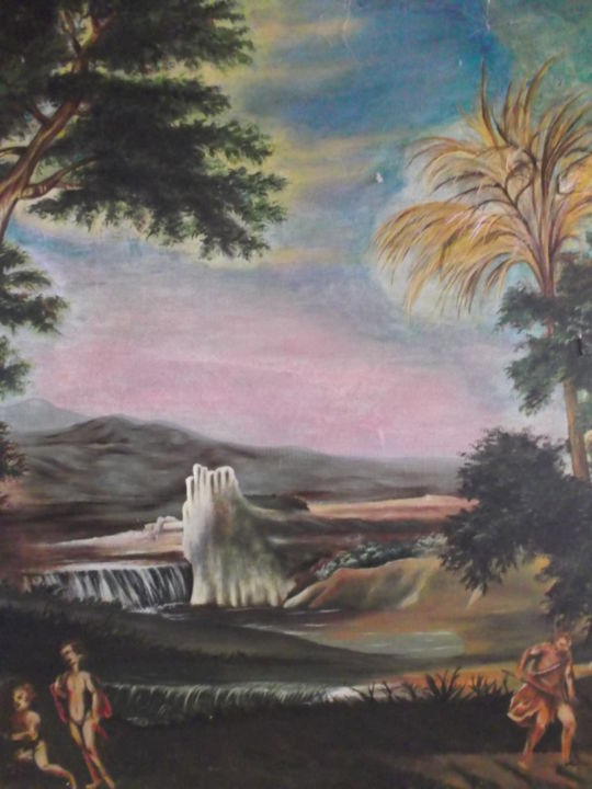 Peinture intitulée "copie-francesco-alb…" par Bag-Maxime, Œuvre d'art originale, Acrylique