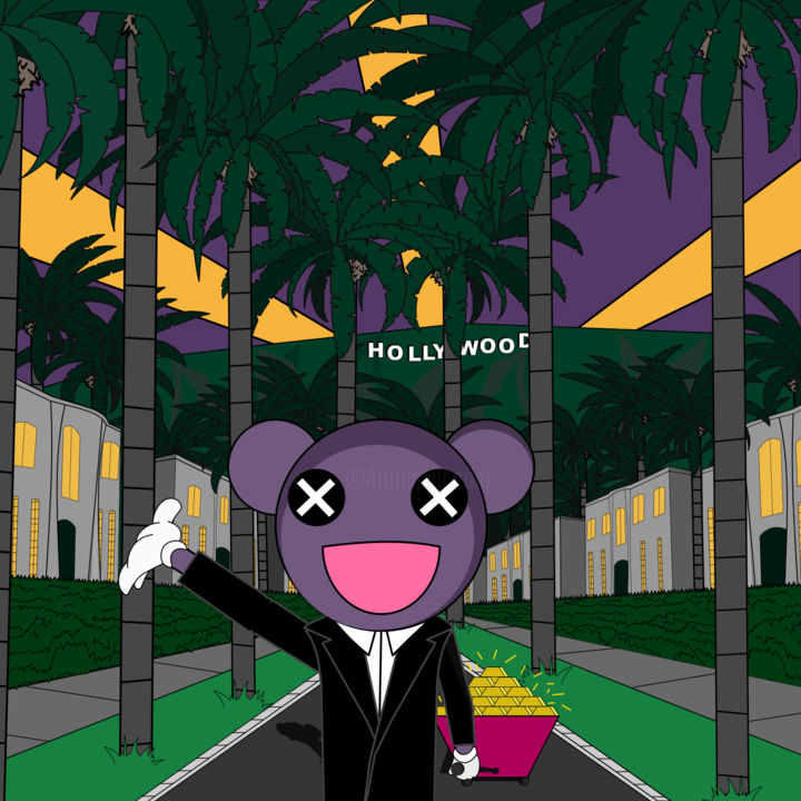 Digitale Künste mit dem Titel "Hollywood Dreaming…" von Maxim Krokin, Original-Kunstwerk, Digitale Malerei