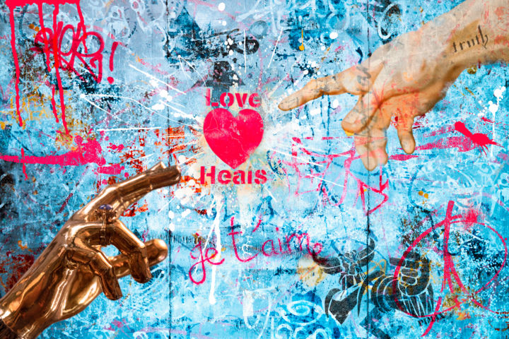 Digital Arts titled "Love Heals" by Maxl, Original Artwork, Digital Painting