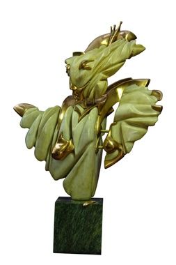 Sculpture titled "Королева красоты" by Max Luki, Original Art, Stone