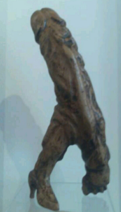 Sculpture titled "Madame" by Maxo Della Rocca, Original Artwork, Wood