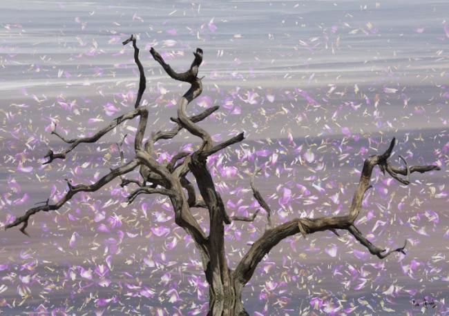 Arte digitale intitolato "C'est l'automne, le…" da Max Parisot Du Lyaumont, Opera d'arte originale, Fotomontaggio