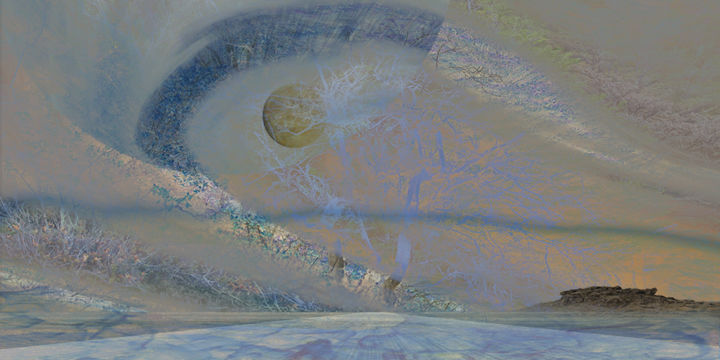 Digital Arts titled "Puissance du souffl…" by Max Parisot Du Lyaumont, Original Artwork, Digital Painting Mounted on Alumini…