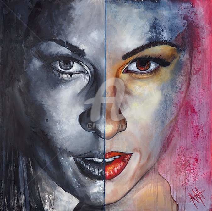 Painting titled "Challenge" by Maya Petrova Art, Original Art, Oil