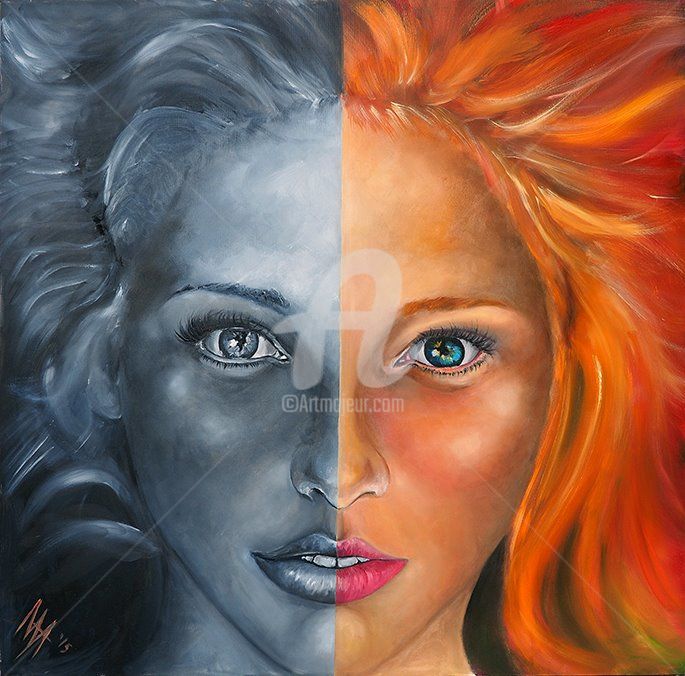 Painting titled "Dreaming" by Maya Petrova Art, Original Art, Oil