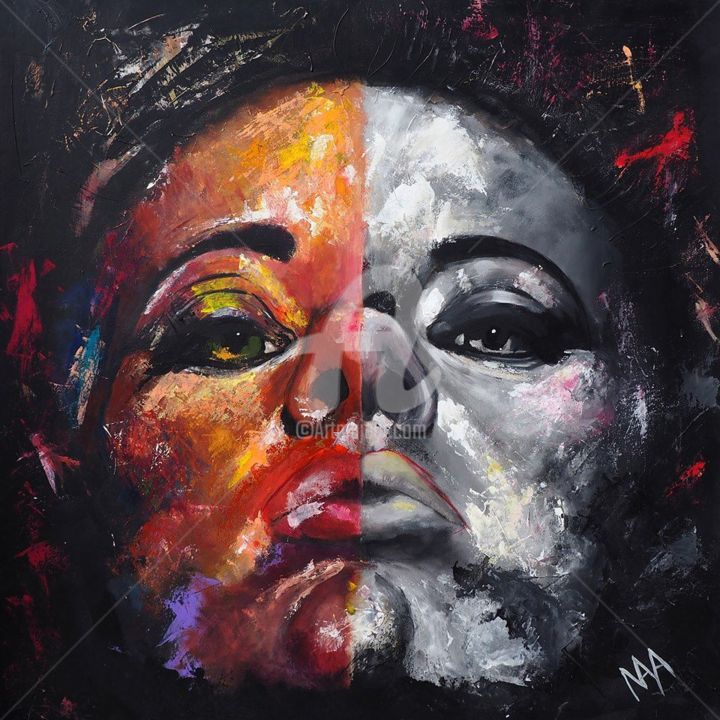 Painting titled "Мisunderstood" by Maya Petrova Art, Original Art, Acrylic