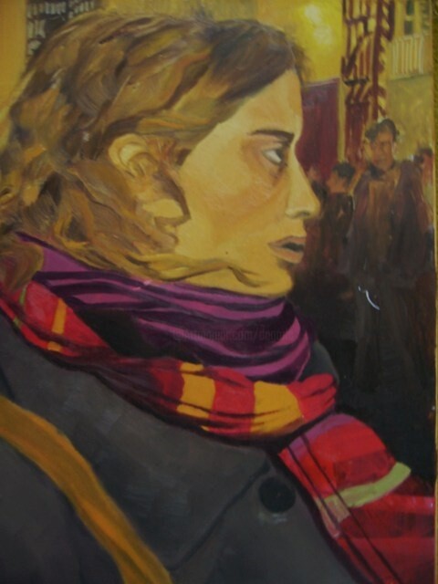 Painting titled "carolina" by Maya Ratovondrahona, Original Artwork, Oil