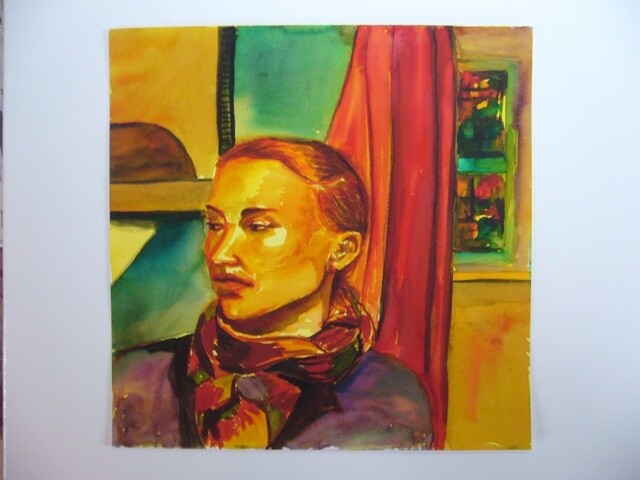 Painting titled "Emmanuelle" by Maya Ratovondrahona, Original Artwork, Other