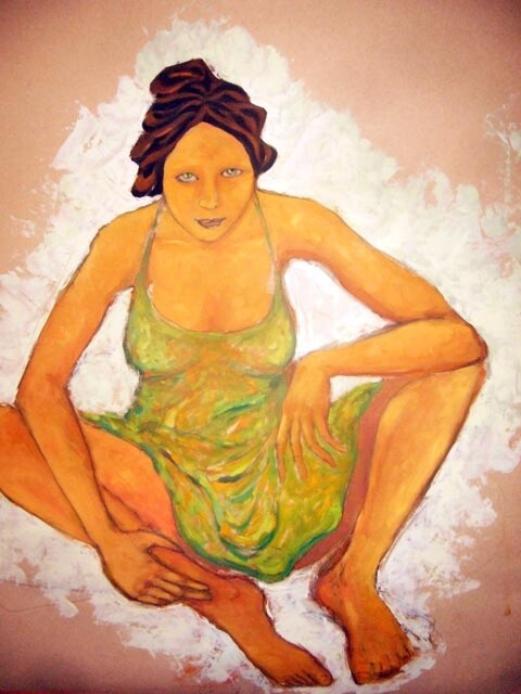 Peinture intitulée "Provocation" par Maya Ratovondrahona, Œuvre d'art originale, Huile