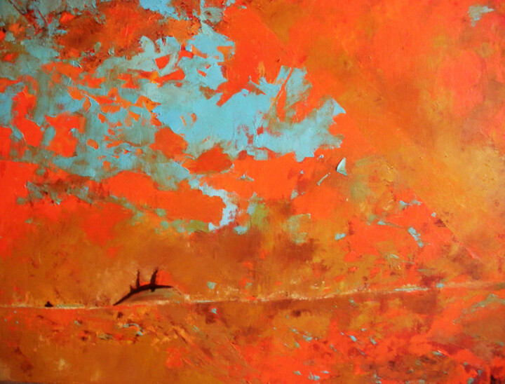 Painting titled "Mirage" by Maya Ratovondrahona, Original Artwork, Oil