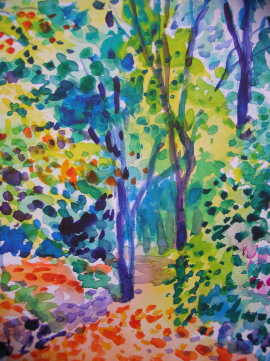 Whispering Woods, Painting by Maja Grecic | Artmajeur