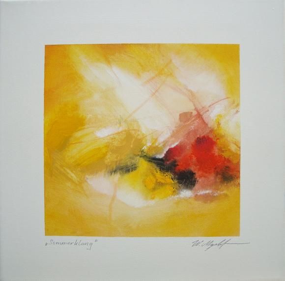 Painting titled "Sommerklang" by Willi Mayerhofer, Original Art,